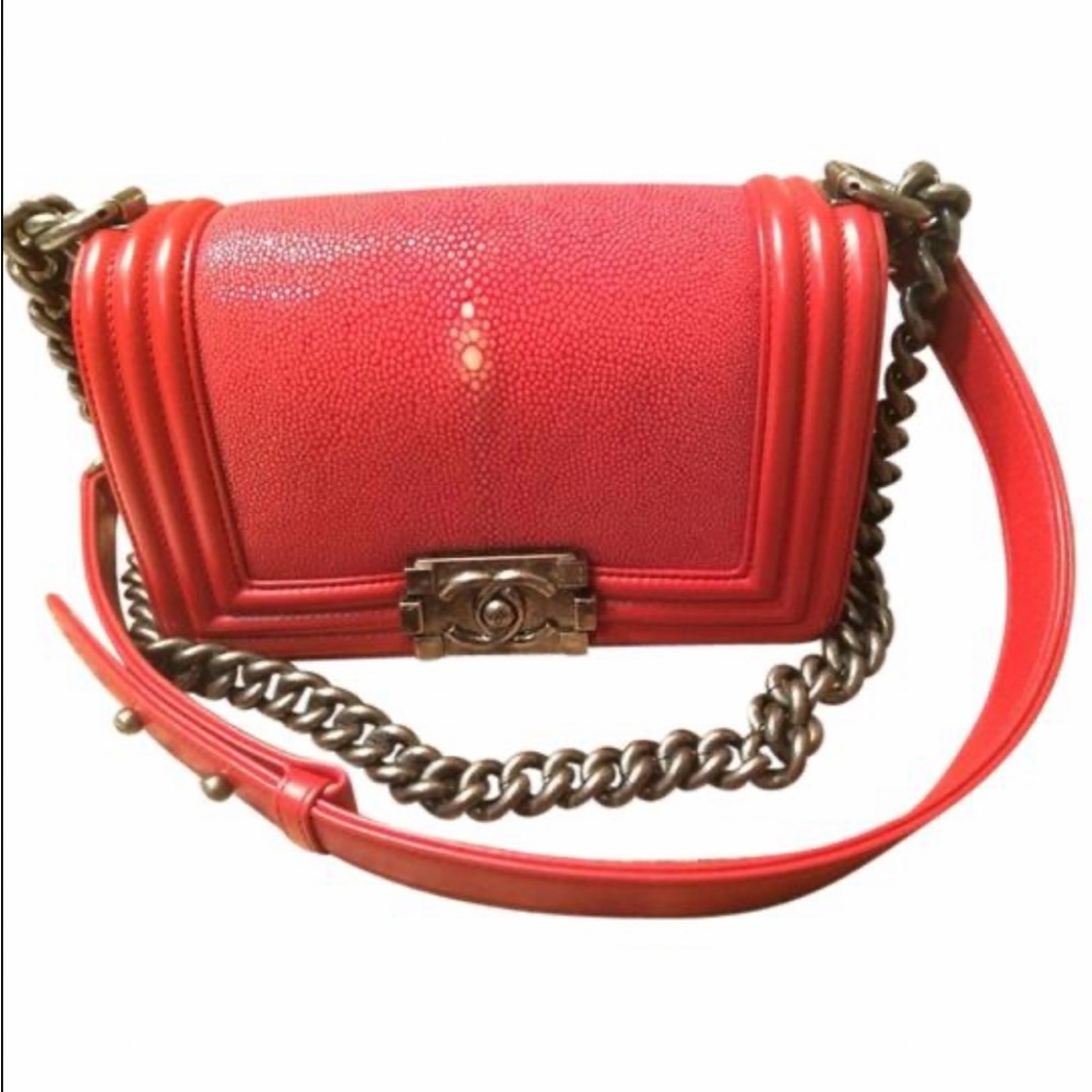 RARE STINGRAY CHANEL BOY BAG - Picture 12 of 15